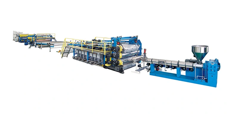 PP PE PVC PVDF Thick Board Extrusion Line