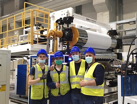 2021 Italy 1000 kg/h ABS Sheet Extrusion Project
