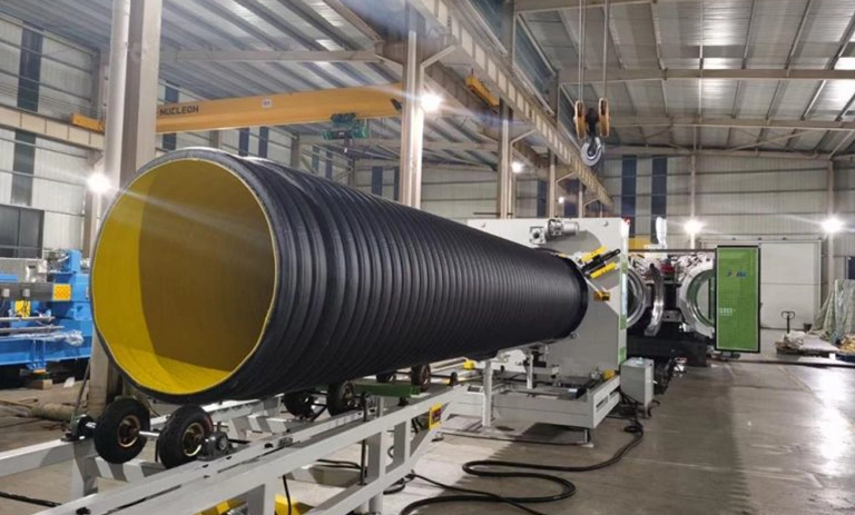 2022 georgian 1000mm double wall corrugated pipe extrusion project