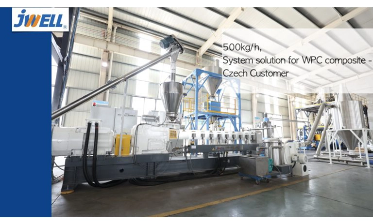 2021 czech 500kg h wood plastic composite extrusion line