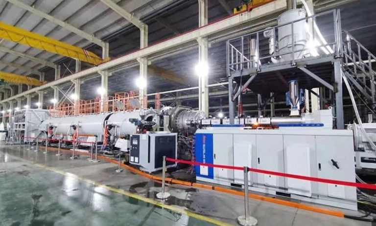 2022 jiangsu 1200mm high speed pipe extrusion project 