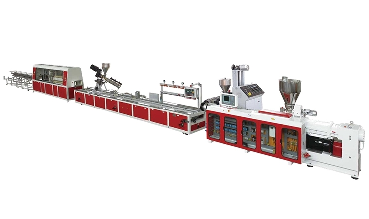 pvc window profile extrusion line