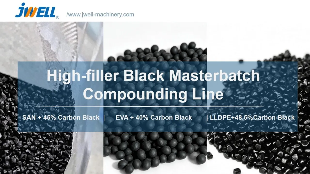 High-filler Black Masterbatch Compounding Line | Jwell Machinery